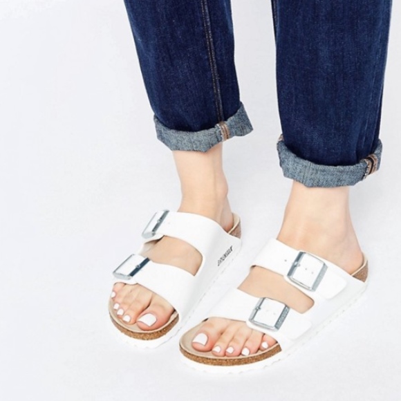 birkenstock arizona white nubuck